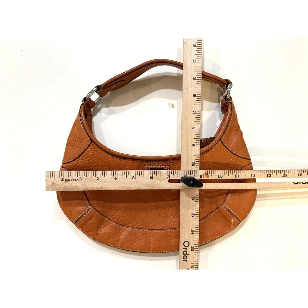 Vintage Cole Haan Hobo Bag Brown Leather Shoulder Purse Y2K